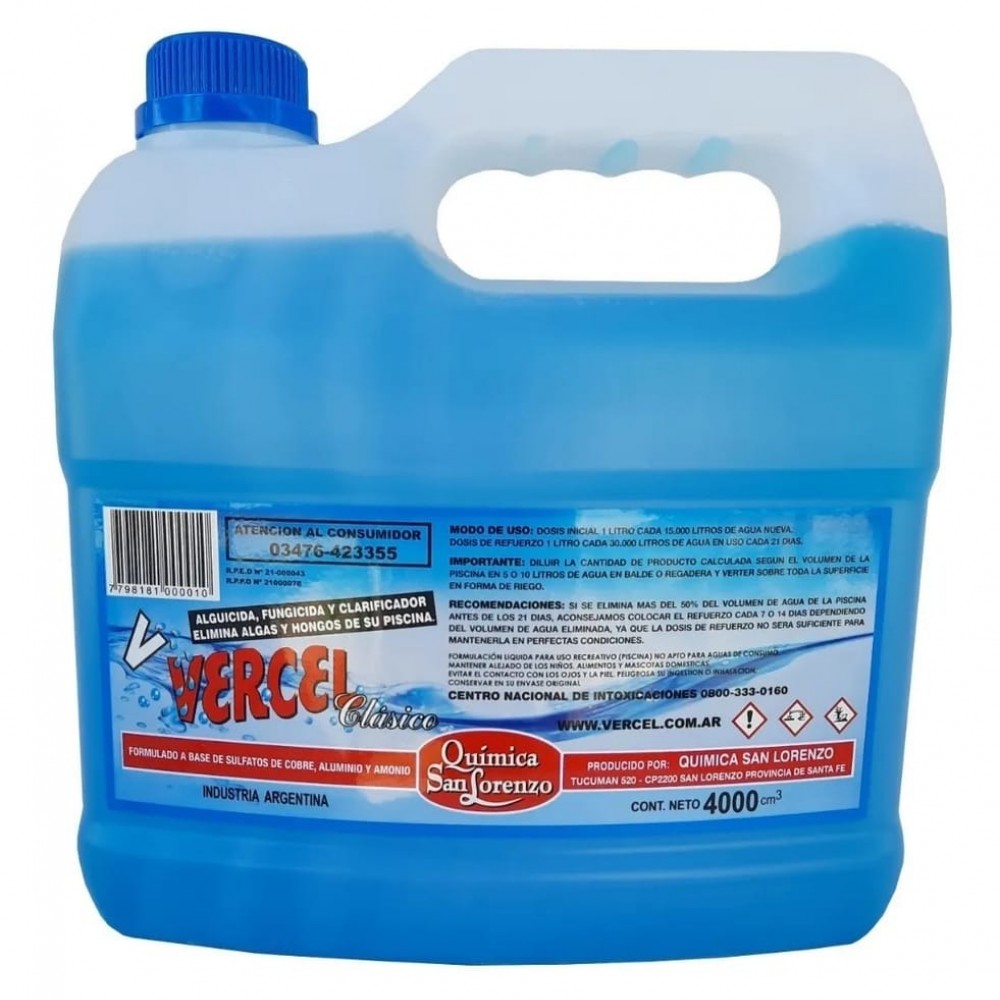 ALGUICIDA FUNGUICIDA Y CLARIFICADOR  4LT