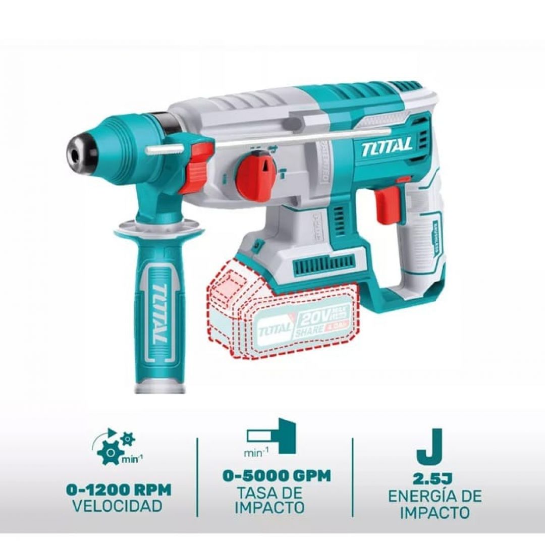 ROTOMARTILLO SDS PLUS BL 20V 26mm INDUSTRIAL