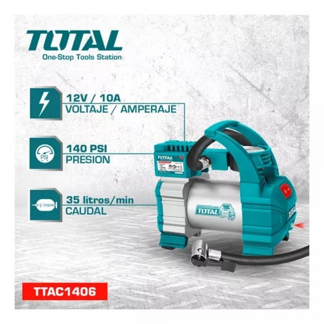 COMPRESOR 12V 140PSI TOTAL