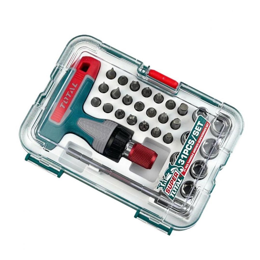 JUEGO DE DESTORNILLADORES CON LLAVE MANGO T  TOTAL