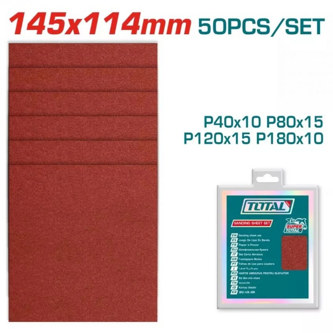 LIJAS 145X114mm (50U) TOTAL